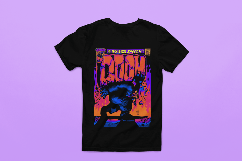 DOOM SUNSET SHIRT BLACK