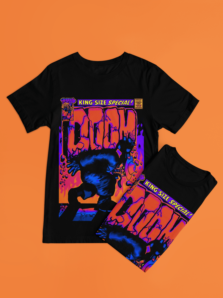 DOOM SUNSET SHIRT BLACK